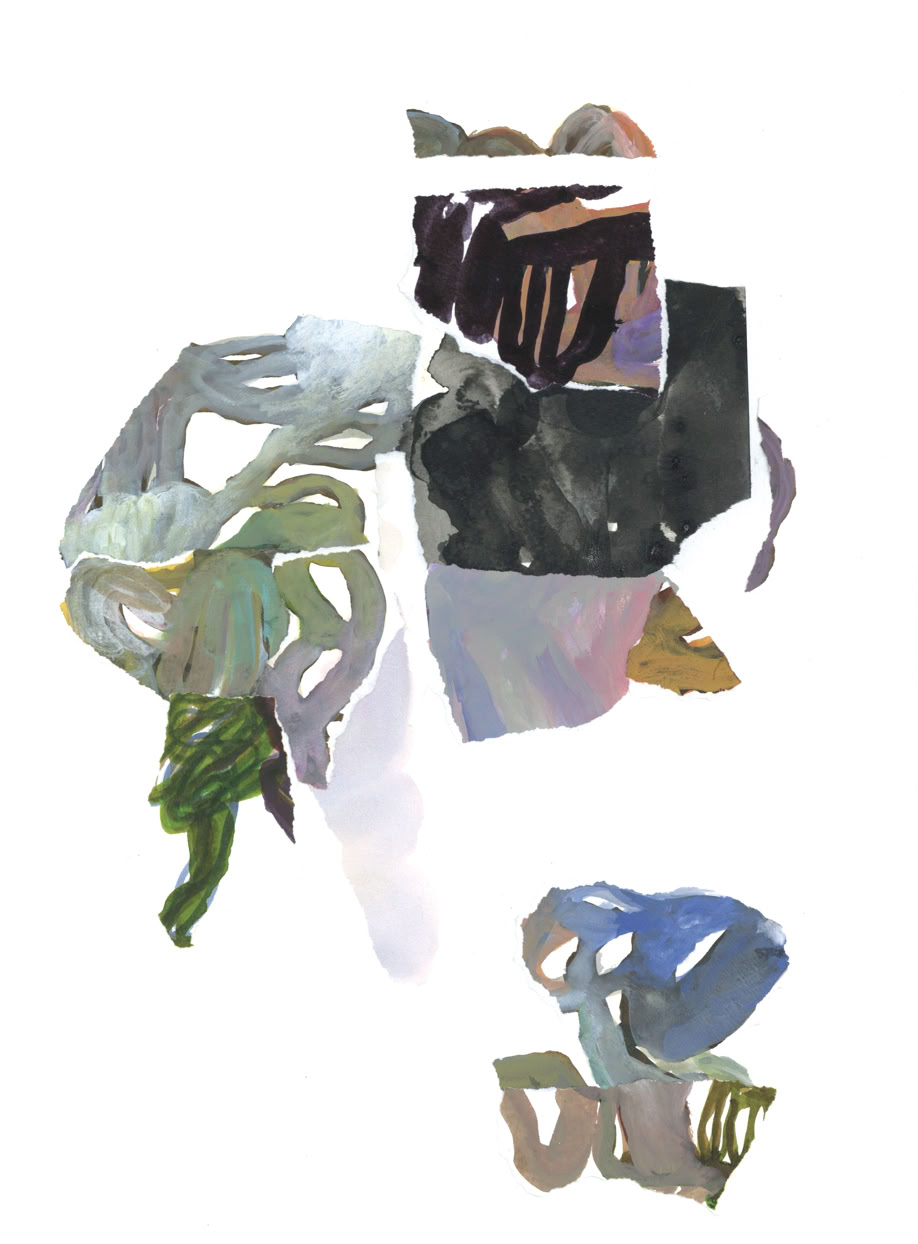 collage art - contemporary art, painting / peinture abstraite