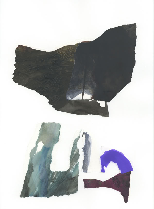 collage art - contemporary art, painting / peinture abstraite